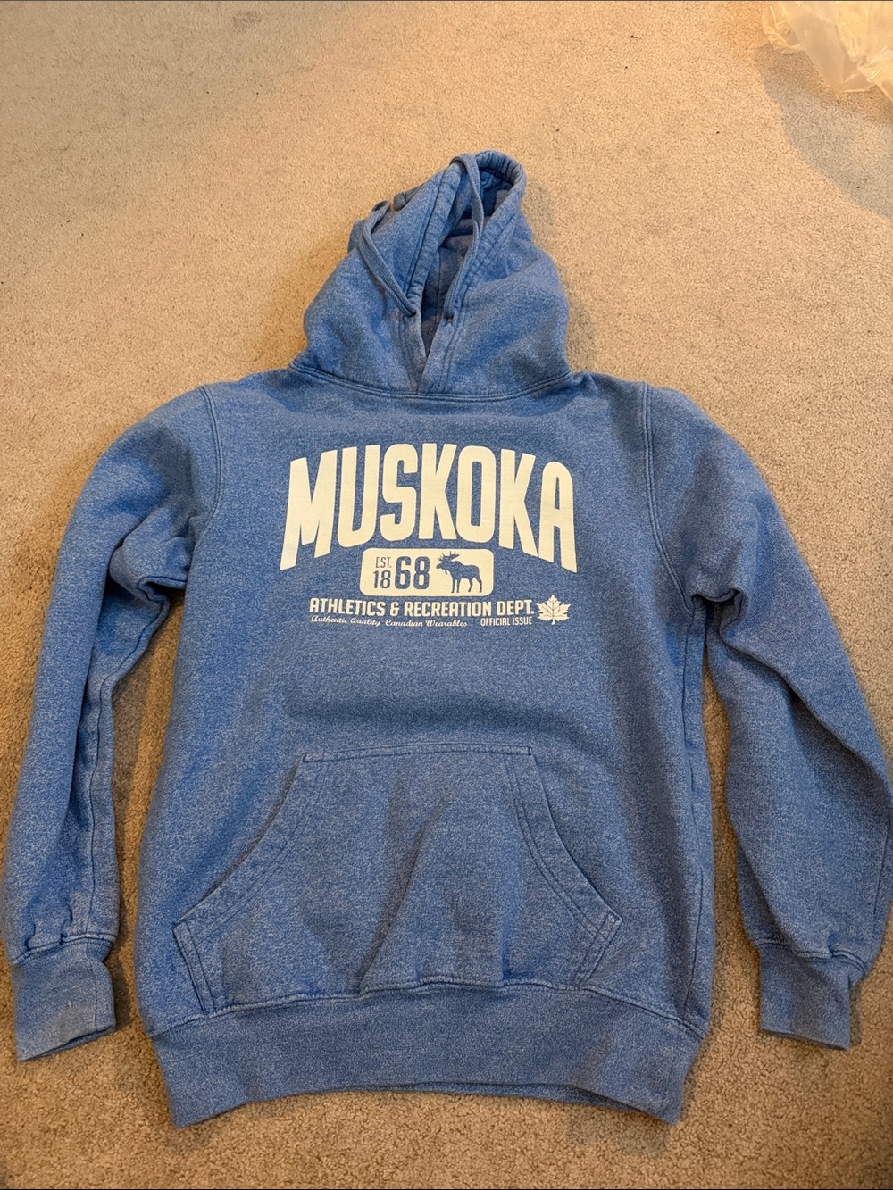 Women's Blue Pullover Hoodie